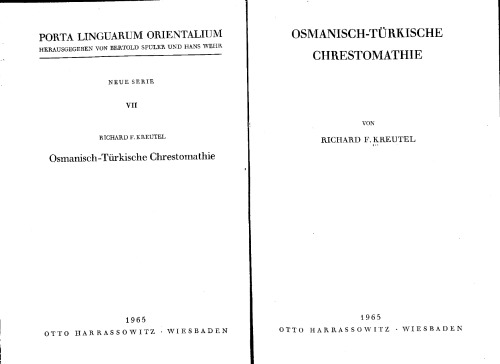 Osmanisch-türkische Chrestomathie