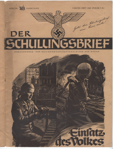 nsdap schulungsbrief 1943-07-08
