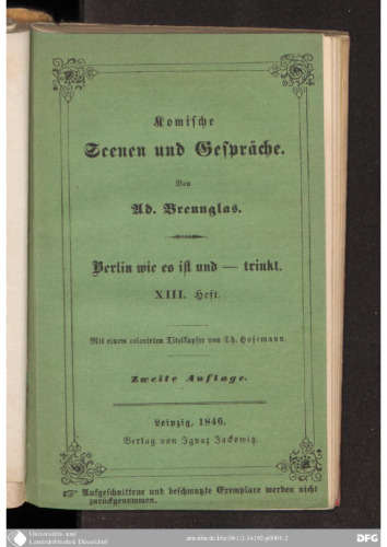 Komische Scenen und Gespräche