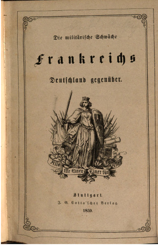 Die militärische Schwäche Frankreichs Deutschland gegenüber