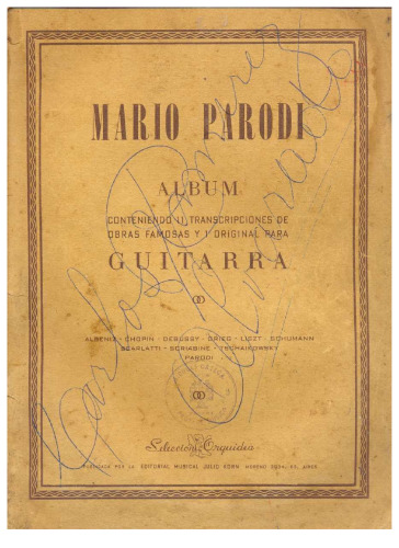 11 transcripciones de obras famosas y una original para guitarra