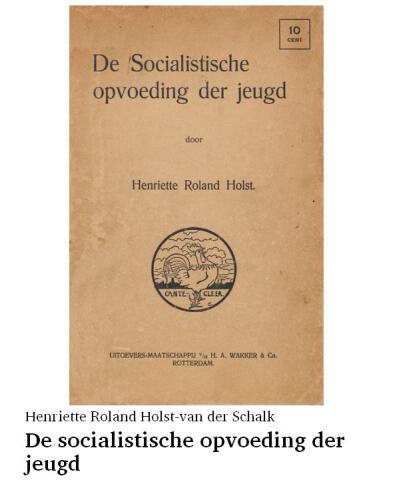 De socialistische opvoeding der jeugd