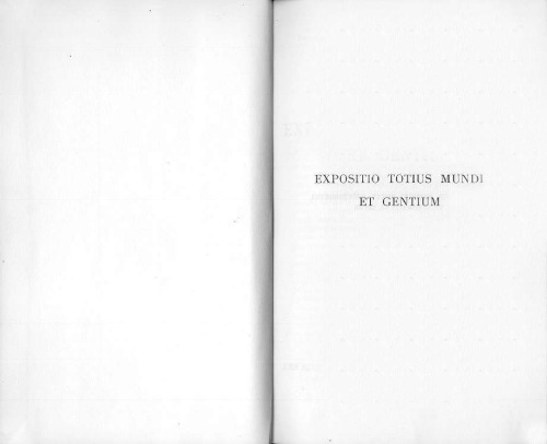 Expositio totius mundi et gentium