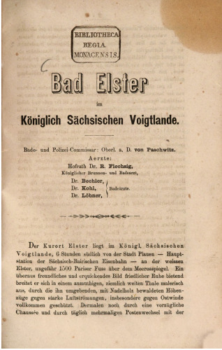 Bad Elster im Königlich Sächsischen Voigtlande [Vogtland]