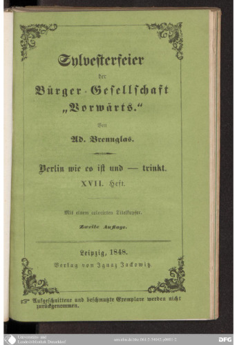 Sylvesterfeier der Bürger-Vereinigung "Vorwärts"