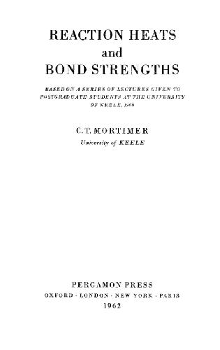 Reaction Heats and Bond Strengths