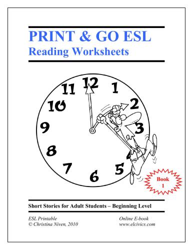Short Stories for Adult Students - Beginner level - Book 1