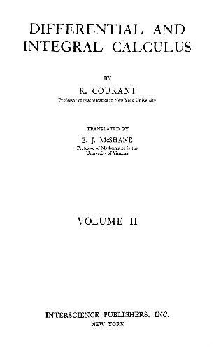 Differential and Integral Calculus