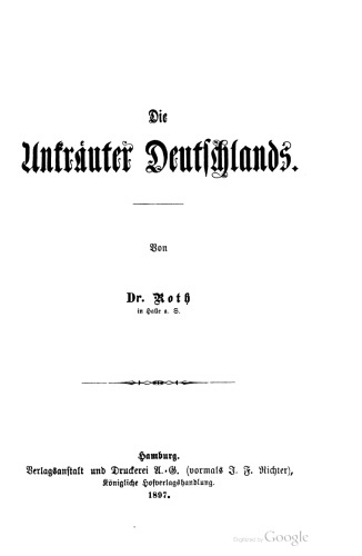 Die Unkräuter Deutschlands