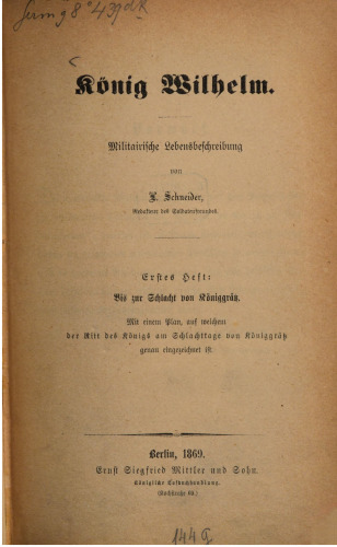 Bis zur Schlacht von Königgrätz