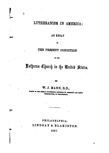 Lutheranism in America