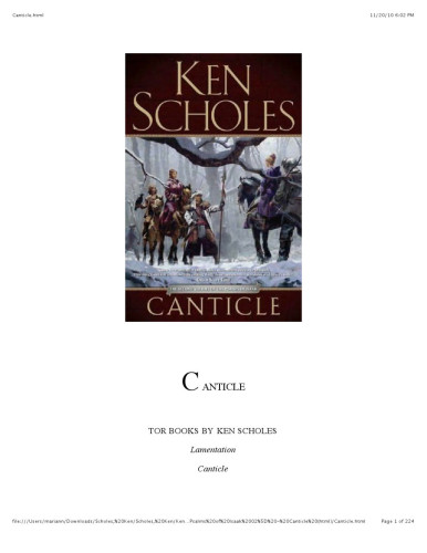 Canticle (The Psalms of Isaak)