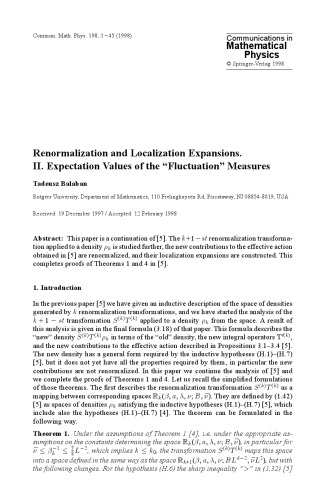 Communications in Mathematical Physics - Volume 198