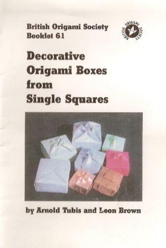 Decorative Origami Boxes from Single Squares