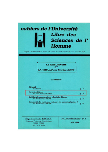 Foi et intelligence