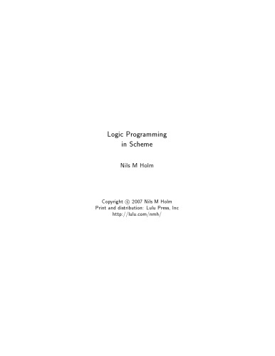 Logic Programming in Scheme
