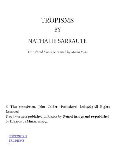 Tropisms