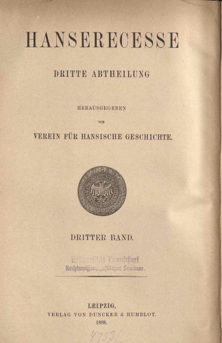 Hanserecesse von 1477-1530