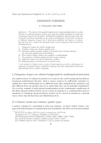 Axiomatic Cohesion