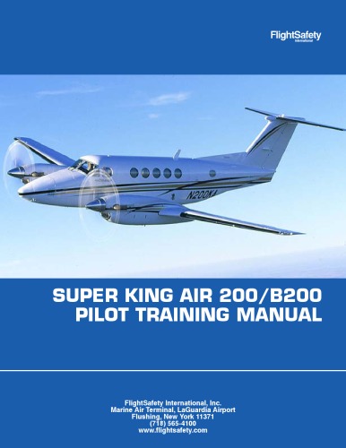 Super King Air 200 B200 Pilot Training Manual