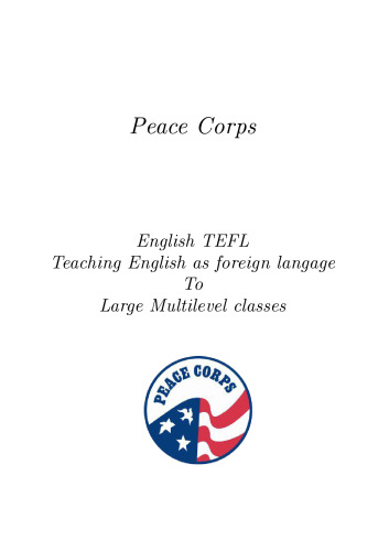 Teaching English as foreign langage To Large Multilevel classes