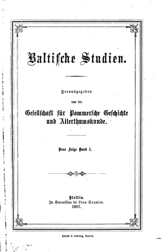 Baltische Studien