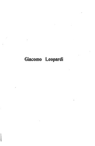 Giacomo Leopardi