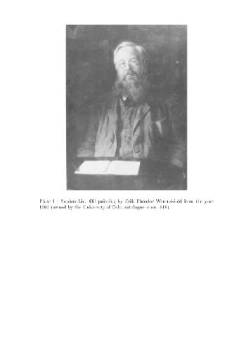 Sophus Lie: a sketch of his life and work