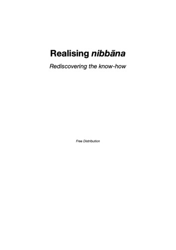 Realising nibbāna