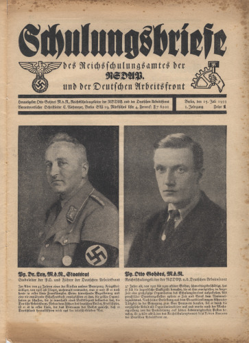 NSDAP Schulungsbrief 1933_01