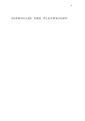 Sophocles, the playwright