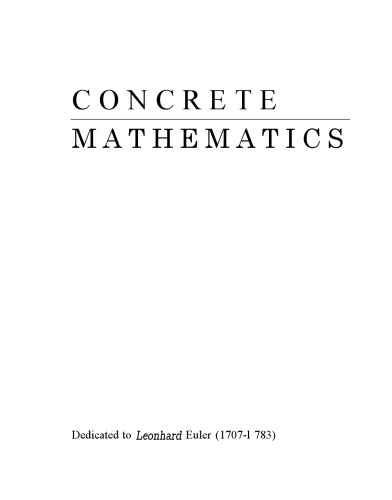 Concrete Mathematics