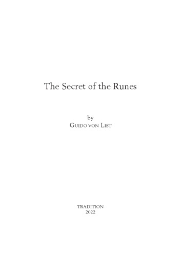 The Secret of the Runes