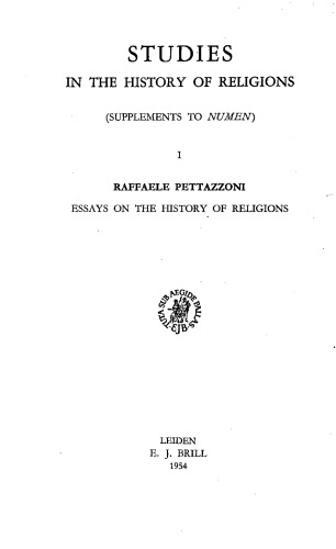 Essays on the History of Religions