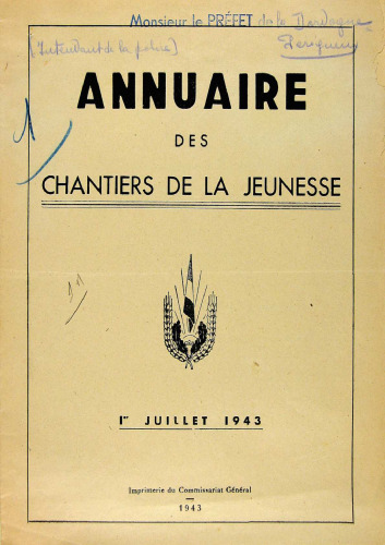 Annuaire des Chantiers de jeunesse