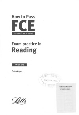 How to Pass FCE Exam Practice in Reading