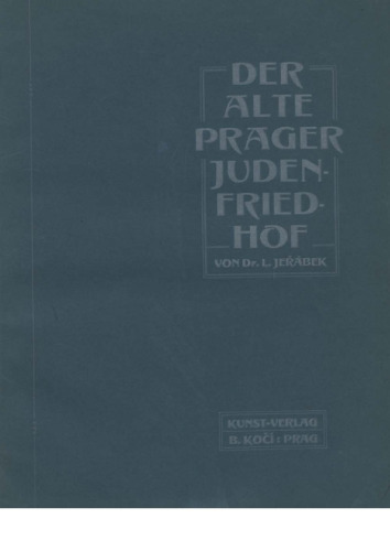 Der alte Prager Judenfriedhof