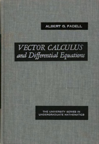 Vector Calculus and Differential Equations