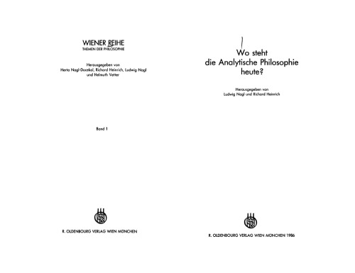Wo steht die analytische Philosophie heute?