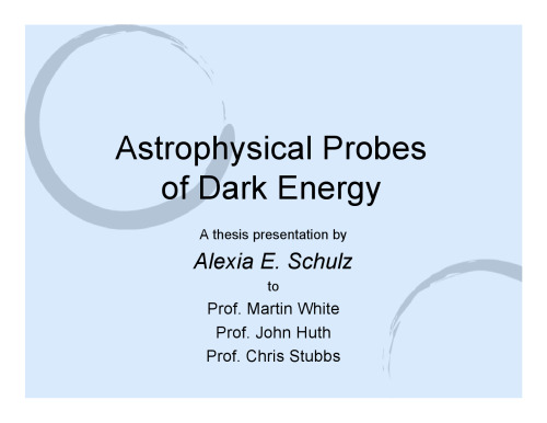 Astrophysical Probes of Dark Energy