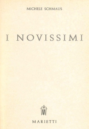 Dogmatica cattolica. I novissimi