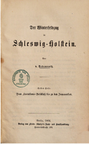 Der Winterfeldzug in Schleswig-Holstein