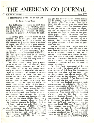 The American Go Journal