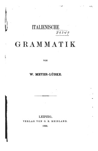 Italienische Grammatik