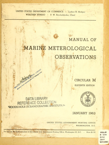 Manual of Marine Meteorological Observations