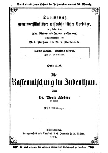 Die Rassenmischung im Judentum