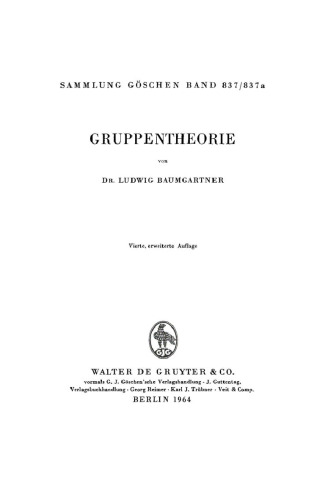 Gruppentheorie