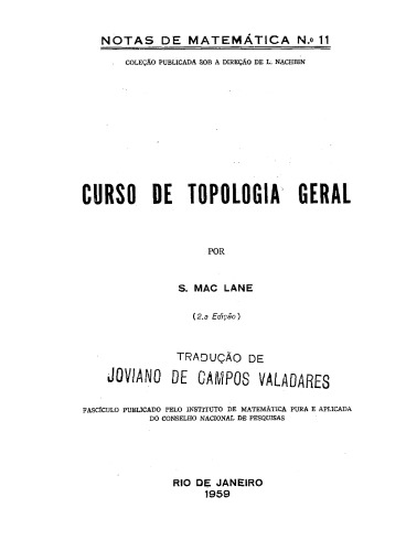 Curso de Topologia Geral