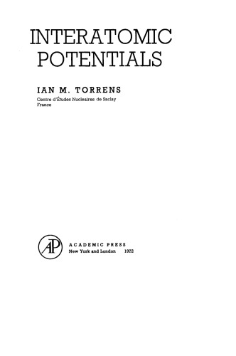 Interatomic Potentials