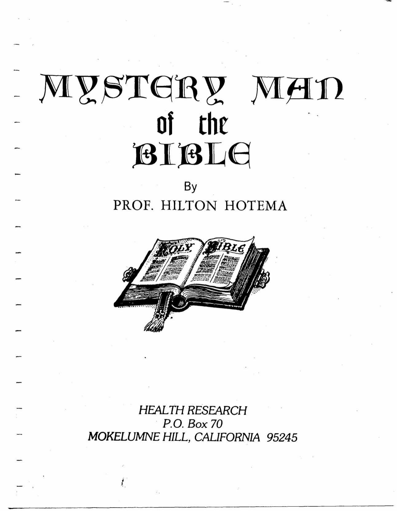 Mystery man of the Bible